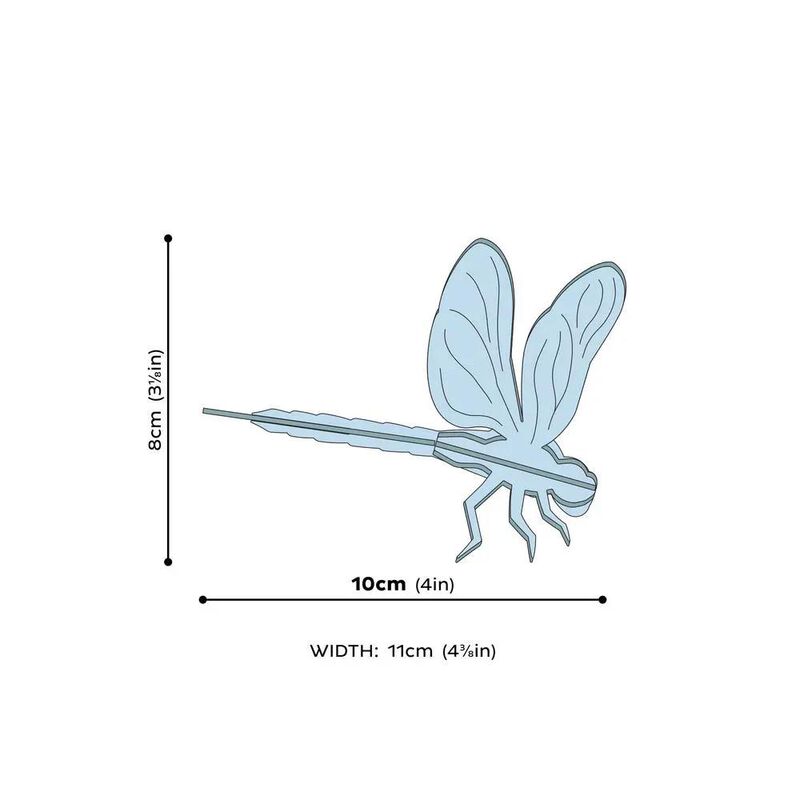 Lovi 3D Puzzle Decor Dragonfly 10cm Pale Blue image number 1